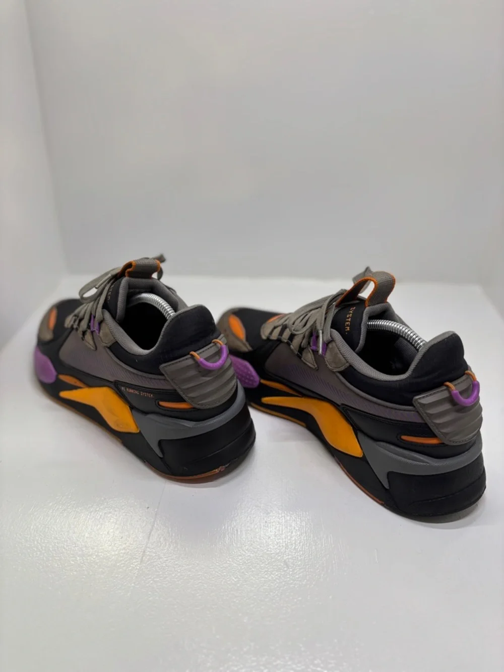 Puma RS-X Running System Sneakers Mens 11 Black Orange Purple Chunky Trainer